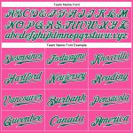 Personalized Pink Kelly Green-White Authentic Sleeveless Baseball Jersey Team Custom Name and Number
