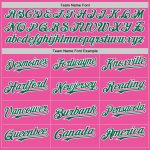 Personalized Pink Kelly Green-White Authentic Sleeveless Baseball Jersey