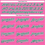 Personalized Pink Kelly Green-White Authentic Softball Jersey Team Custom Name and Number