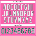 Personalized Pink Kelly Green-White Authentic Softball Jersey Team Custom Name and Number