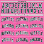 Personalized Pink Kelly Green-White Authentic Throwback Basketball Jersey Team Custom Name and Number