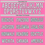 Personalized Pink Kelly Green-White Mesh Authentic Football Jersey Team Custom Name and Number