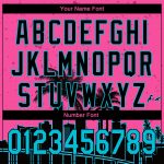 Personalized Pink Lakes Blue-Black 3D Miami Palm Trees City Edition Authentic Baseball Jersey Team Custom Name and Number