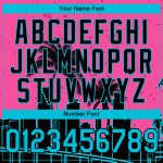 Personalized Pink Lakes Blue-Black 3D Pattern Design Miami Palm Trees City Edition Performance T-Shirt Team Custom Name and Number