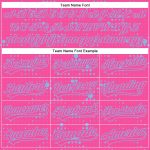 Personalized Pink Light Blue 3D Pattern Design Geometric Halftone Dots Authentic Baseball Jersey Team Custom Name and Number