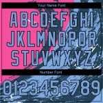 Personalized Pink Light Blue-Black 3D Pattern Summer Beach Surfing Authentic Basketball Jersey Team Custom Name and Number