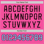 Personalized Pink Light Blue-Black Authentic Baseball Jersey