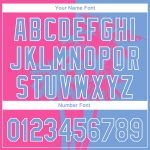 Personalized Pink Light Blue-White 3D Pattern Design Hawaii Coconut Trees Performance Golf Polo Shirt Team Custom Name and Number