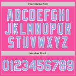 Personalized Pink Light Blue-White Authentic Split Fashion Baseball Jersey