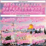 Personalized Pink Light Pink-White The Dome Of The Rock Jerusalem Israel City Edition 3D Bomber Full-Snap Varsity Letterman Jacket Team Custom Name and Number