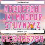 Personalized Pink Light Pink-White The Dome Of The Rock Jerusalem Israel City Edition 3D Bomber Full-Snap Varsity Letterman Jacket Team Custom Name and Number