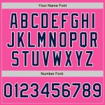 Personalized Pink Navy-White Authentic Baseball Jersey