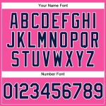 Personalized Pink Navy-White Performance Vapor Golf Polo Shirt Team Custom Name and Number