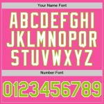 Personalized Pink Neon Green-White 3D Pattern Design Gradient Style Twinkle Star Authentic Baseball Jersey Team Custom Name and Number