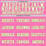 Personalized Pink Neon Green-White Mesh Authentic Football Jersey Team Custom Name and Number