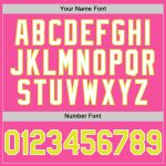 Personalized Pink Neon Yellow-White 3D Pattern Design Gradient Style Twinkle Star Authentic Baseball Jersey Team Custom Name and Number