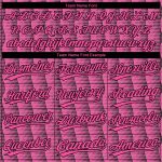 Personalized Pink Pink-Black 3D Pattern Two-Button Unisex Softball Jersey Team Custom Name and Number