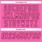 Personalized Pink Pink-Black Authentic Baseball Jersey Team Custom Name and Number