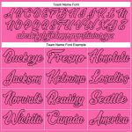 Personalized Pink Pink-Black Authentic Baseball Jersey Team Custom Name and Number