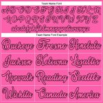 Personalized Pink Pink-Black Authentic Throwback Basketball Jersey Team Custom Name and Number