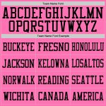 Personalized Pink Pink-Black Mesh Authentic Football Jersey Team Custom Name and Number