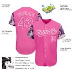 Personalized Pink Pink-Camo 3D Pattern Design Authentic Baseball Jersey Team Custom Name and Number
