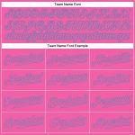 Personalized Pink Pink-Light Blue Authentic Baseball Jersey Team Custom Name and Number