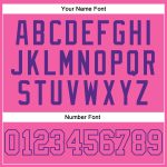 Personalized Pink Pink-Purple Authentic Baseball Jersey Team Custom Name and Number