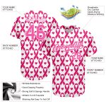 Personalized Pink Pink-White 3D Pattern Design Breast Cancer Authentic Baseball Jersey Team Custom Name and Number