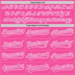 Personalized Pink Pink-White Authentic Baseball Jersey Team Custom Name and Number