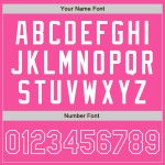 Personalized Pink Pink-White Authentic Baseball Jersey Team Custom Name and Number