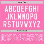 Personalized Pink Pink-White Mesh Authentic Football Jersey Team Custom Name and Number