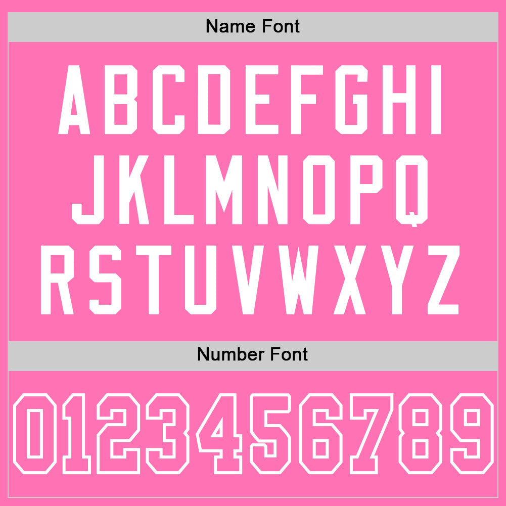 Personalized Pink Pink-White Mesh Authentic Football Jersey Team Custom Name and Number Personalized Pink Pink-White Mesh Authentic Football Jersey Team Custom Name and Number - Image 4