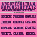 Personalized Pink Purple-Black Mesh Authentic Football Jersey Team Custom Name and Number
