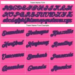 Personalized Pink Purple-Black Performance T-Shirt Team Custom Name and Number