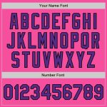 Personalized Pink Purple-Black Two-Button Unisex Softball Jersey Team Custom Name and Number