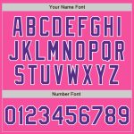 Personalized Pink Purple-White Authentic Baseball Jersey