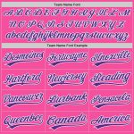 Personalized Pink Purple-White Authentic Baseball Jersey