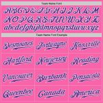 Personalized Pink Purple-White Authentic Baseball Jersey Team Custom Name and Number