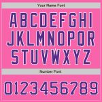 Personalized Pink Purple-White Authentic Baseball Jersey Team Custom Name and Number