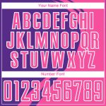 Personalized Pink Purple-White Curve Lines Sublimation Soccer Uniform Jersey Team Custom Name and Number