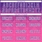 Personalized Pink Purple-White Sublimation Soccer Uniform Jersey Team Custom Name and Number