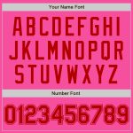 Personalized Pink Red Authentic Baseball Jersey Team Custom Name and Number