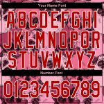Personalized Pink Red-White Skull With Heart Shaped Eyes 3D Bomber Full-Snap Varsity Letterman Jacket Team Custom Name and Number