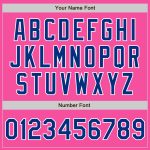 Personalized Pink Royal-White Authentic Baseball Jersey