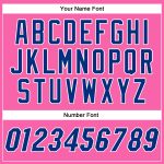 Personalized Pink Royal-White Authentic Baseball Jersey Team Custom Name and Number