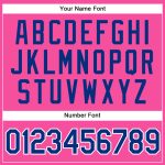 Personalized Pink Royal-White Authentic Sleeveless Baseball Jersey Team Custom Name and Number