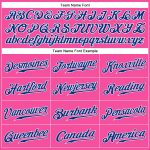 Personalized Pink Royal-White Authentic Sleeveless Baseball Jersey Team Custom Name and Number
