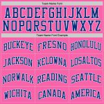 Personalized Pink Royal-White Authentic Throwback Basketball Jersey Team Custom Name and Number