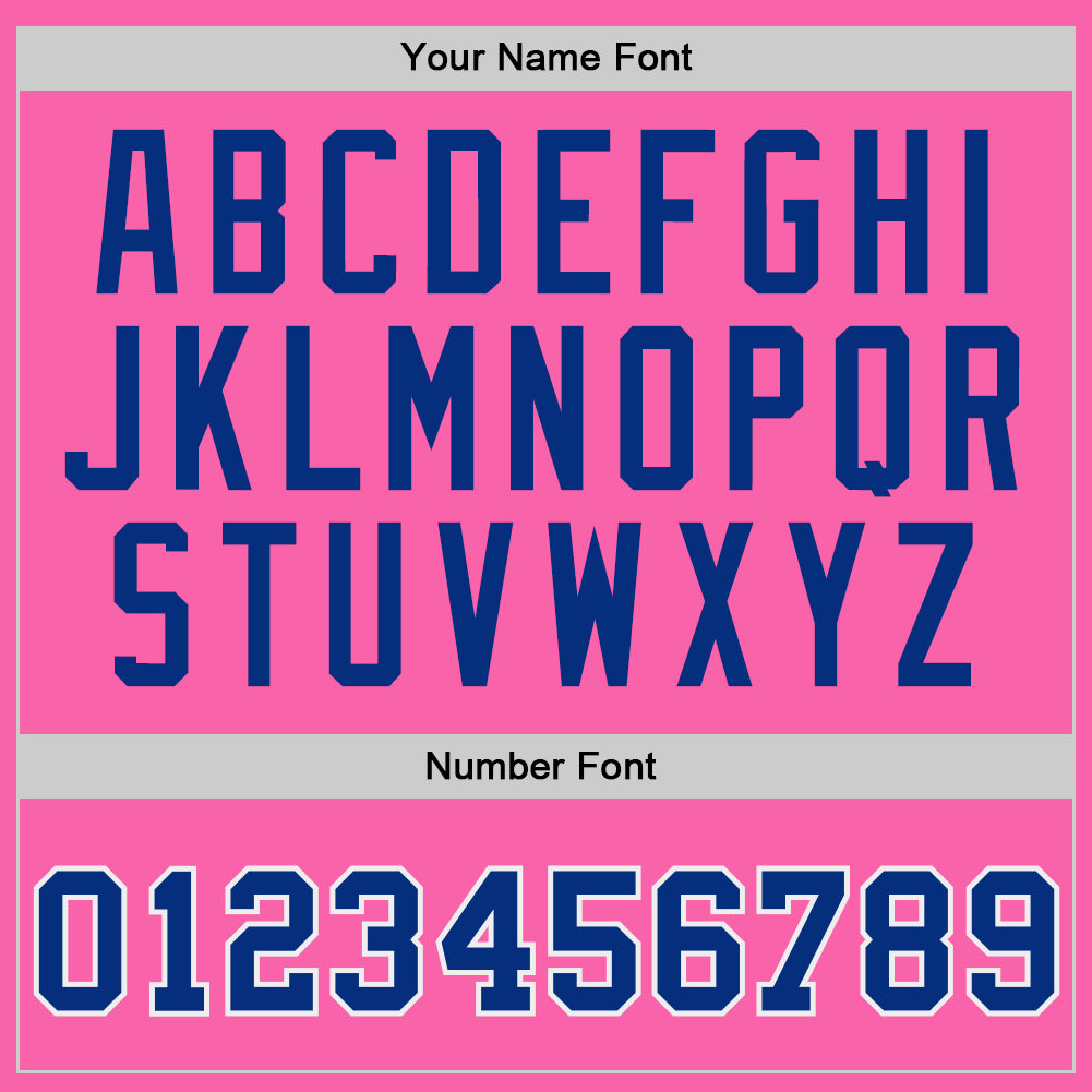 Personalized Pink Royal-White Authentic Throwback Basketball Jersey Team Custom Name and Number Personalized Pink Royal-White Authentic Throwback Basketball Jersey Team Custom Name and Number - Image 3